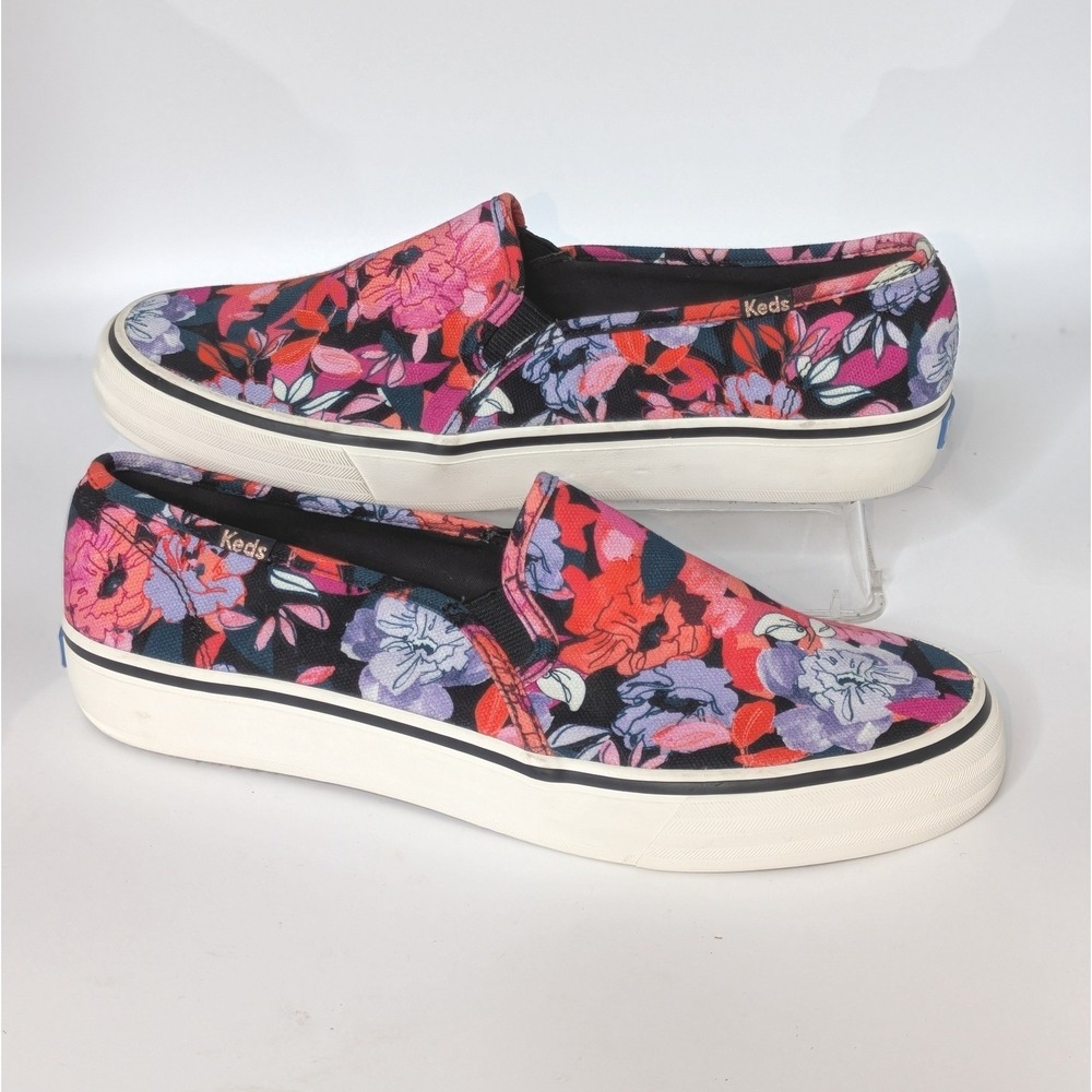 Keds Women's Size 9 Floral Slip On Sneakers Multicolor Canvas Dream Foam